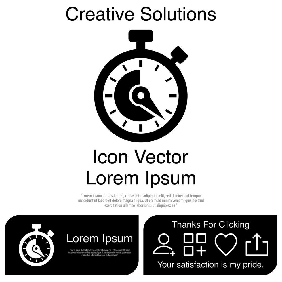Stopwatch Icon Vector EPS 10