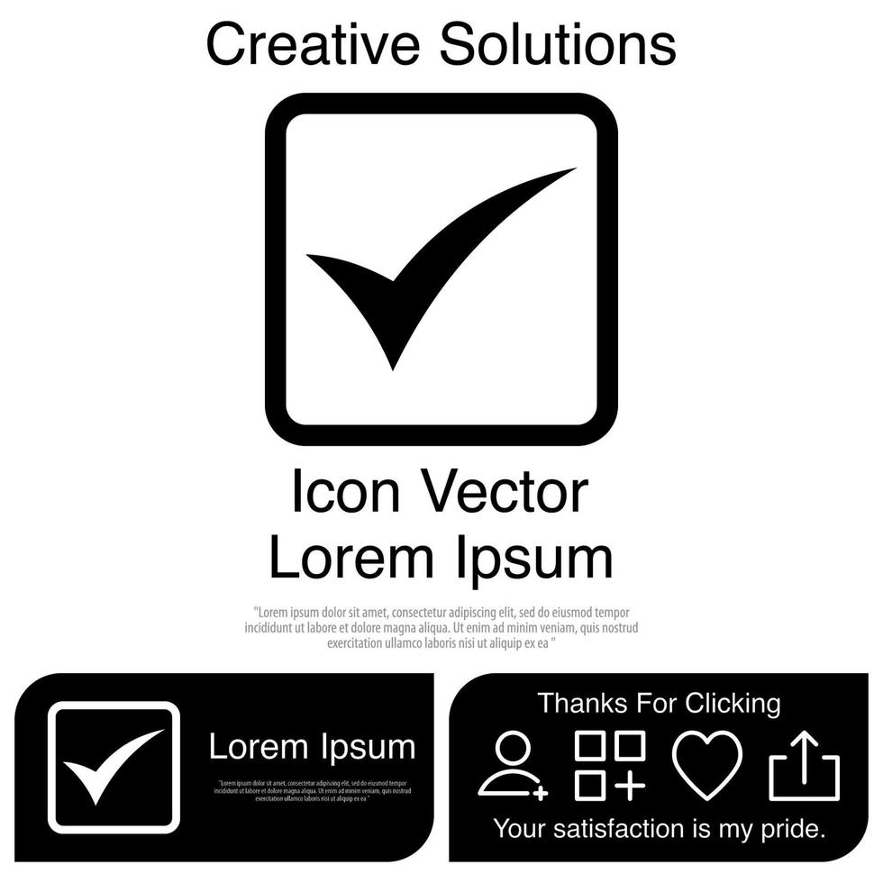 Tick icon Vector EPS 10