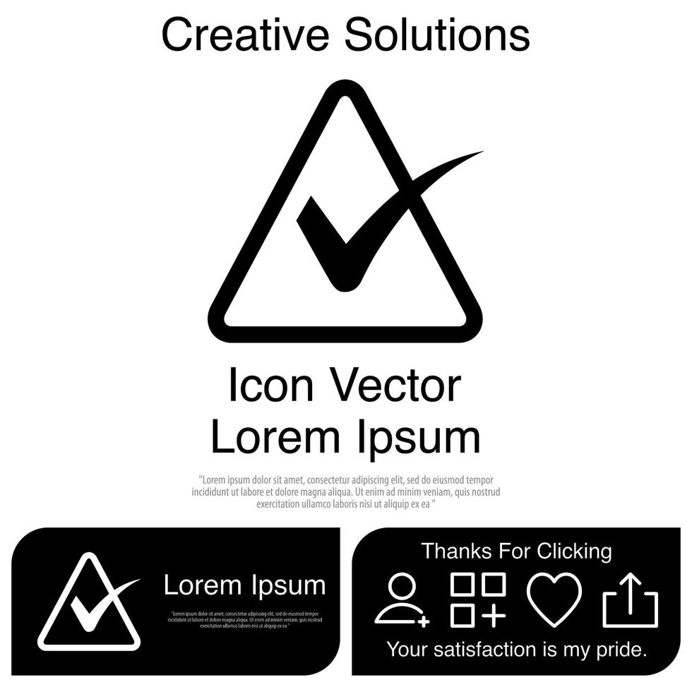 Tick icon Vector EPS 10