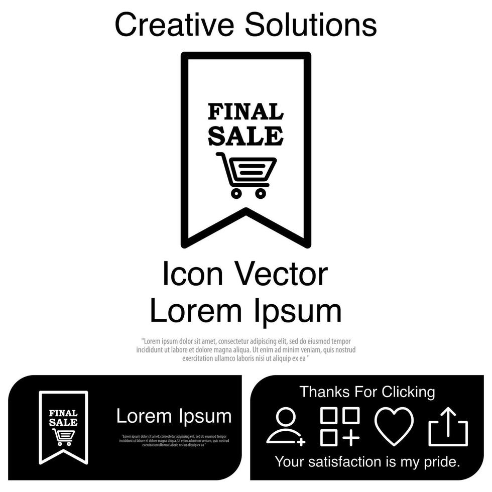 Final Sale Icon Vector EPS 10