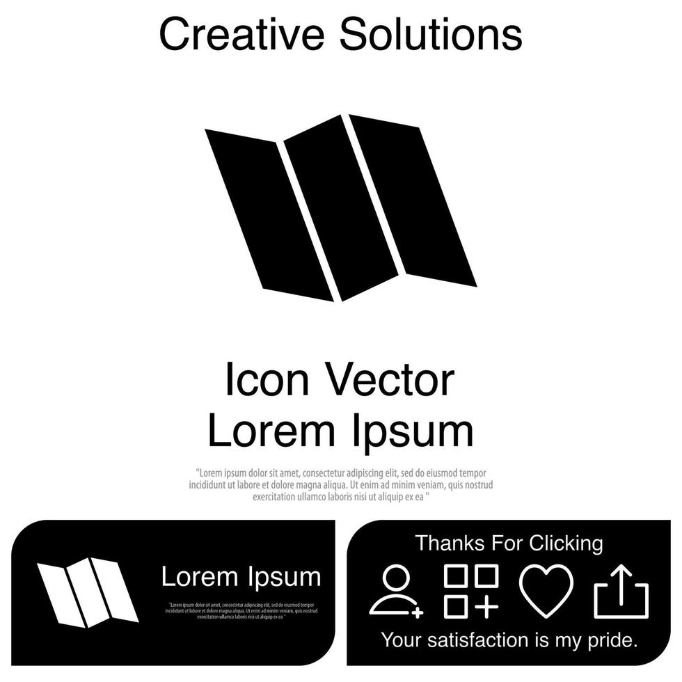 Map Icon Vector EPS 10