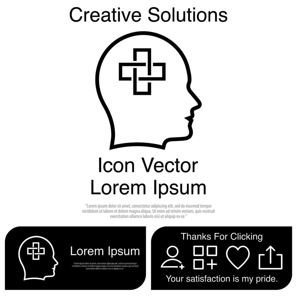 Head Icon Vector EPS 10