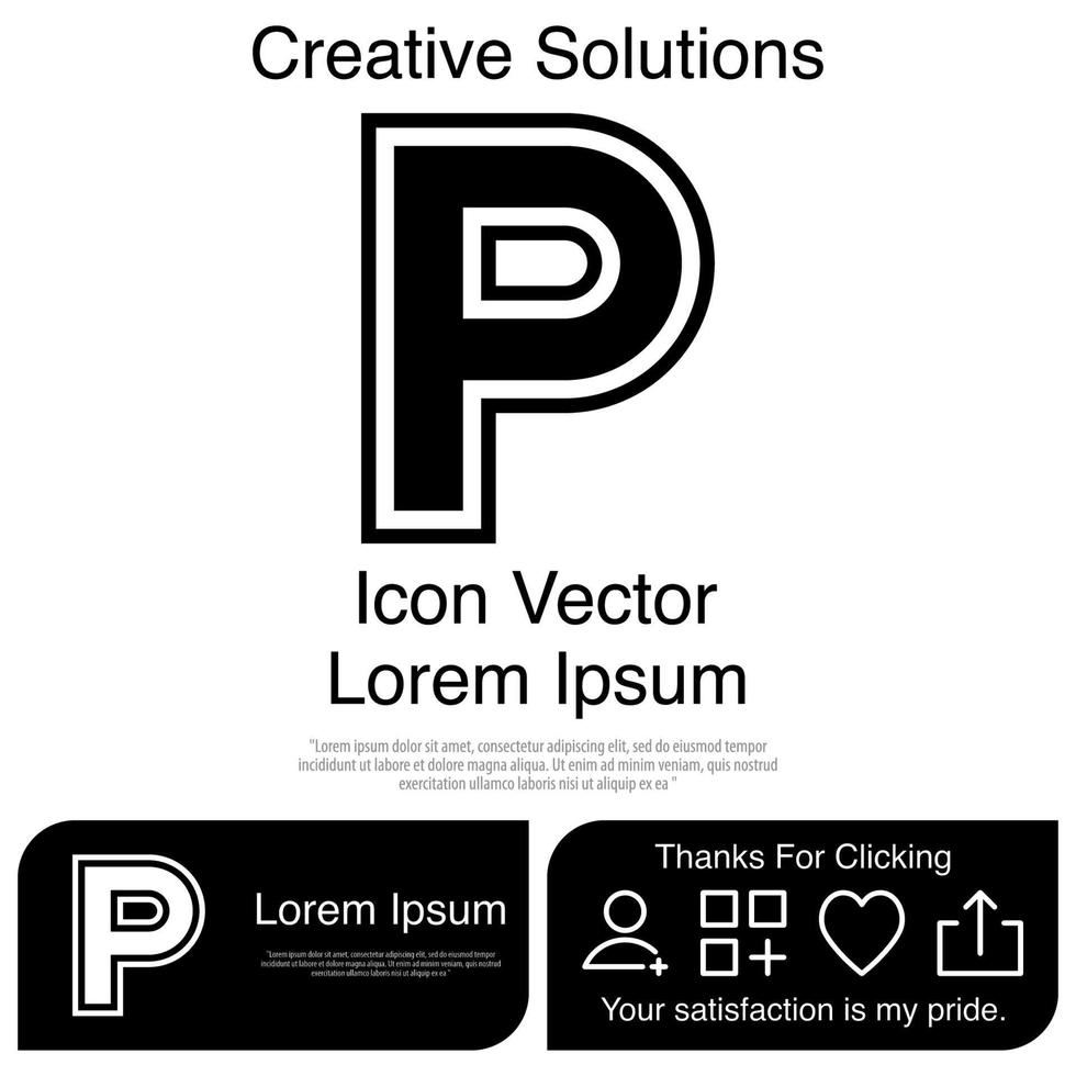 Parking Icon Vector EPS 10