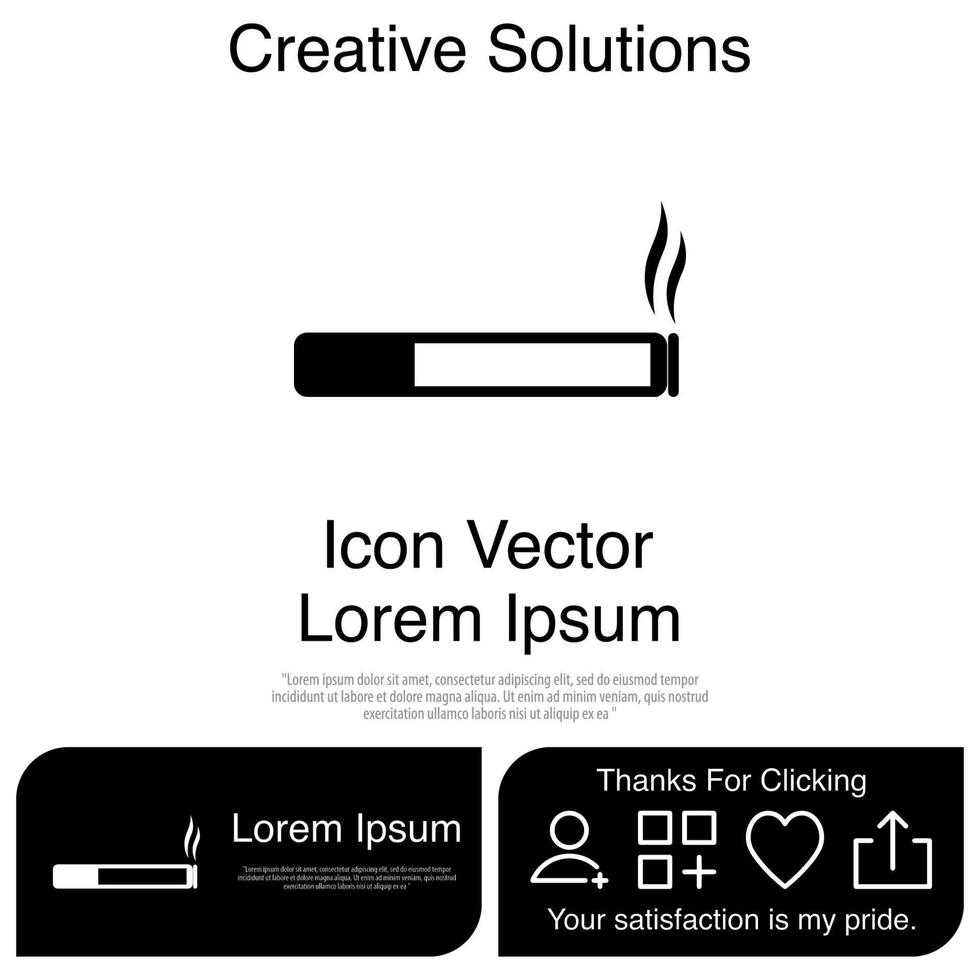 Smoking Icon Vector EPS 10