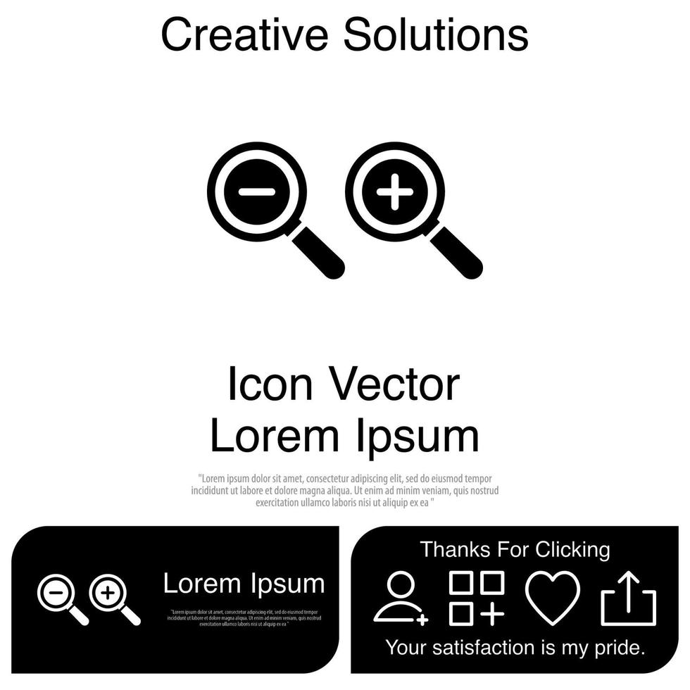 Zoom icon Vector EPS 10