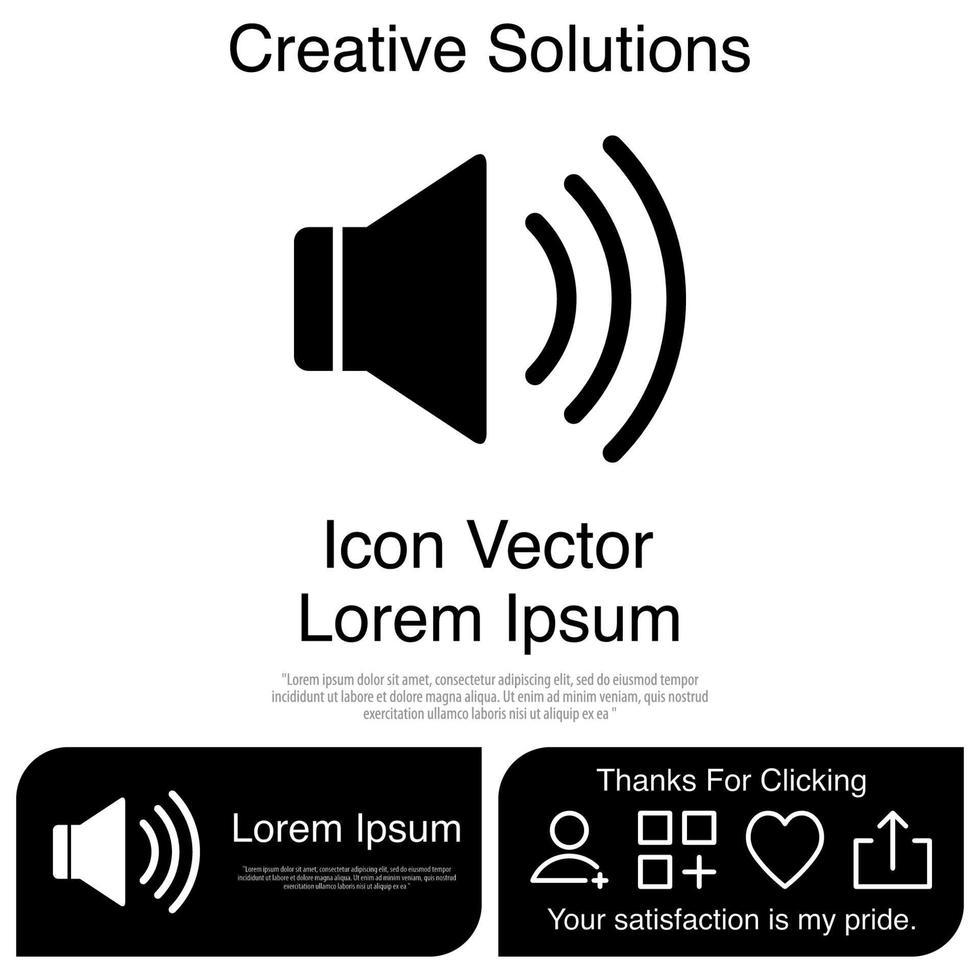 Sound Icon Vector EPS 10