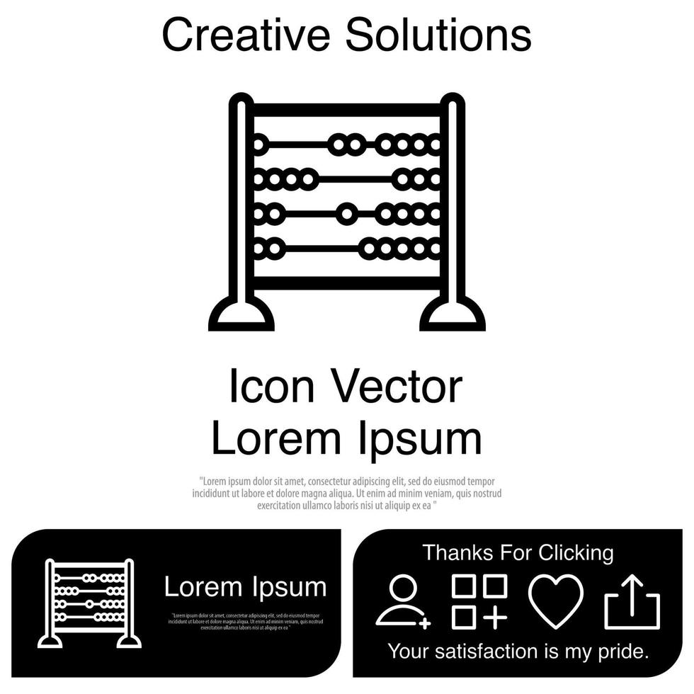 Abacus Icon Vector EPS 10