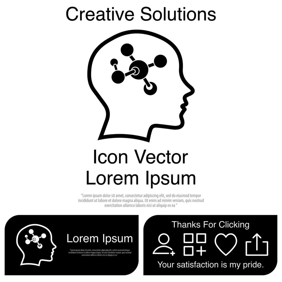 cabeza, icono, vector, eps, 10 vector