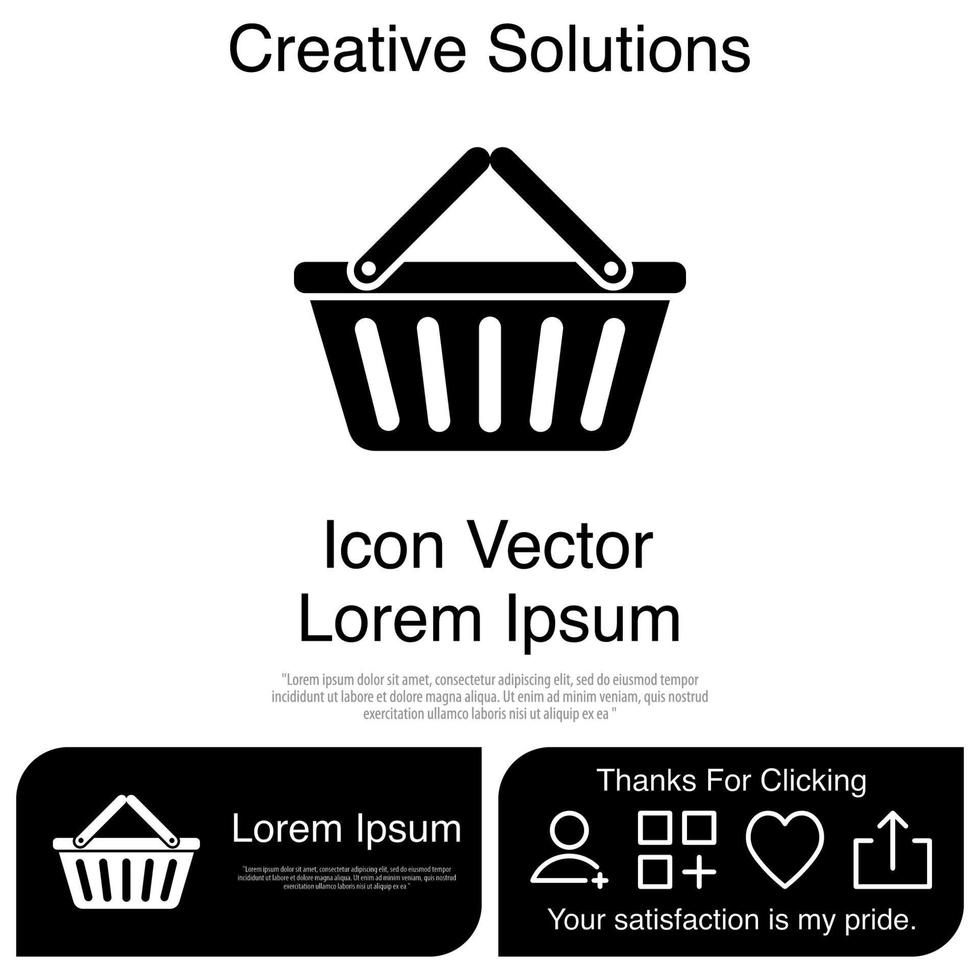 Market Basket Icon Vector EPS 10