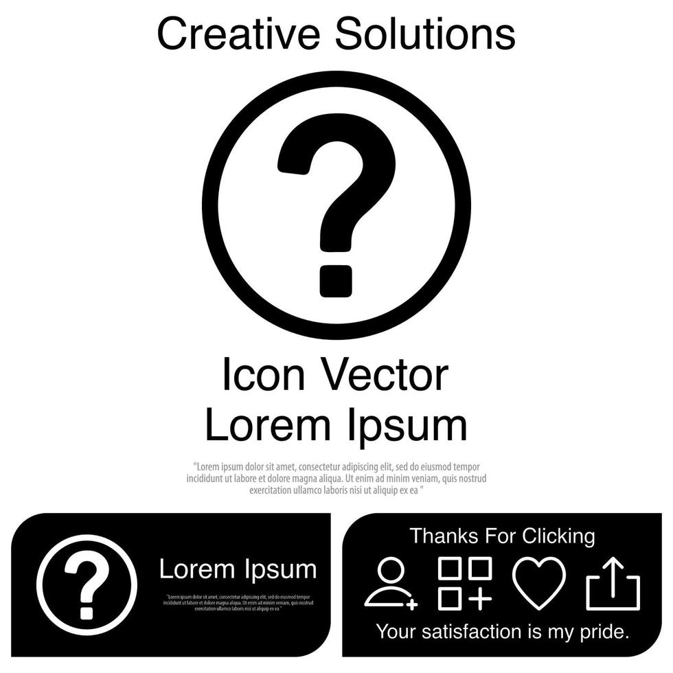 Question Mark Icon Vector EPS 10