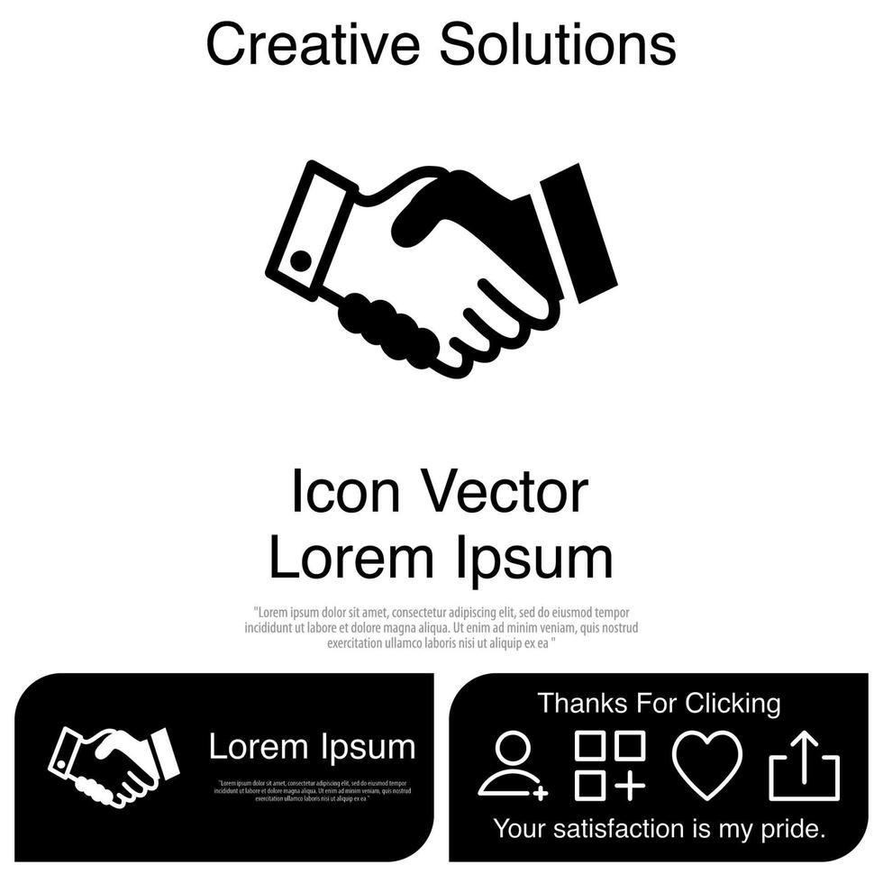 Handshake Icon Vector EPS 10