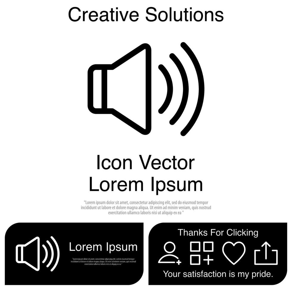 Sound Icon Vector EPS 10