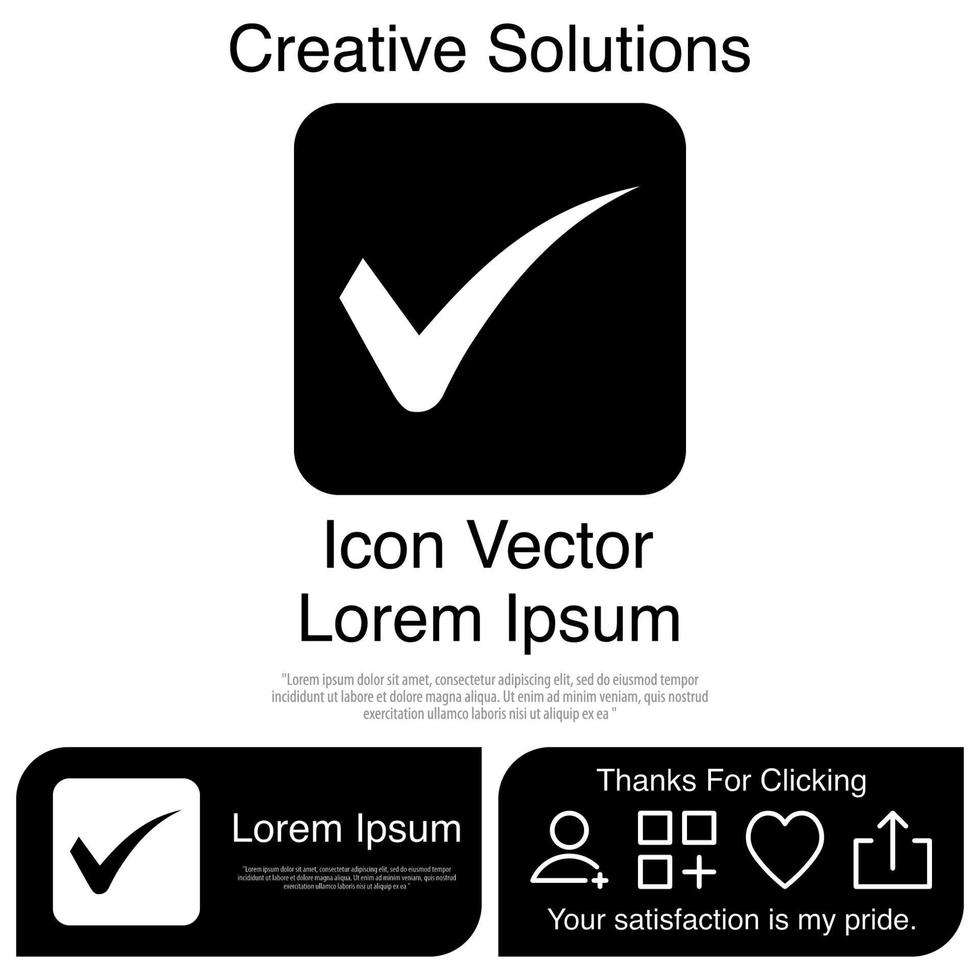 Tick icon Vector EPS 10