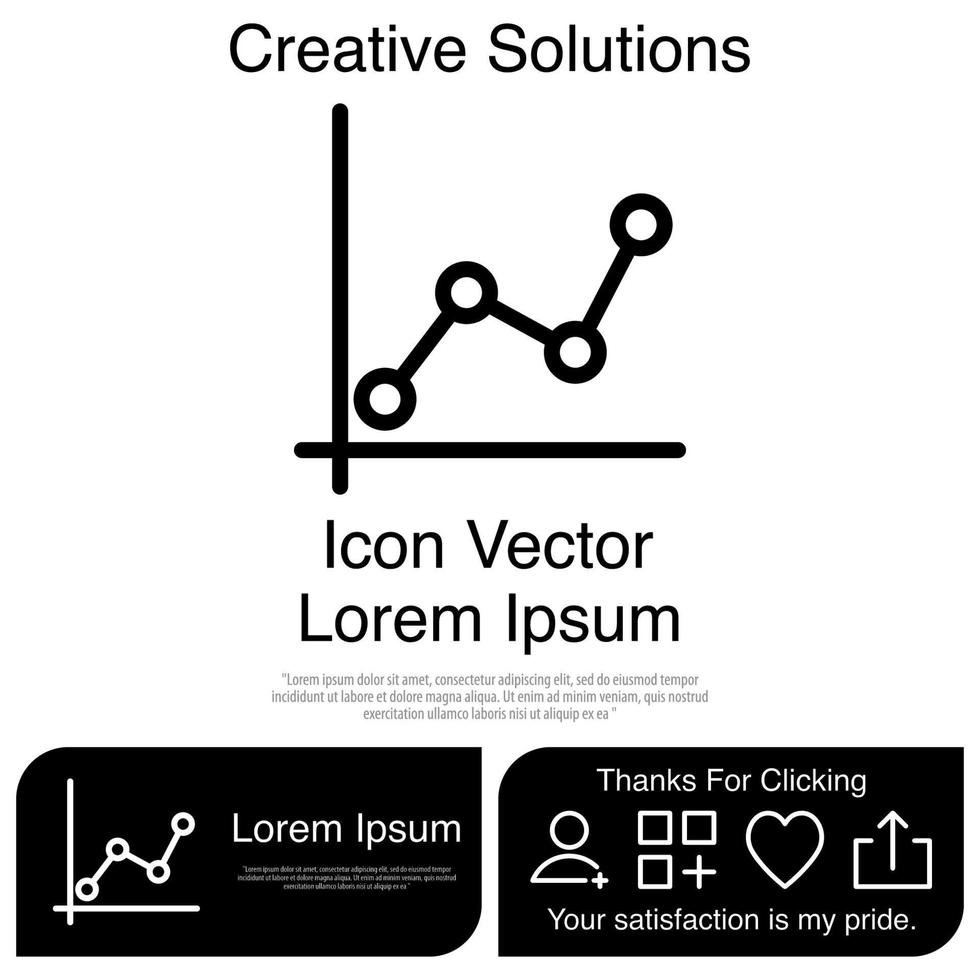 Graph Chart Icon Vector EPS 10