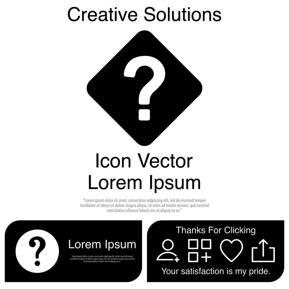 Question Mark Icon Vector EPS 10