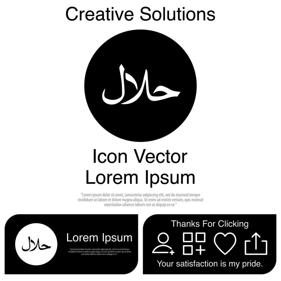 icono halal eps vectoriales 10 vector