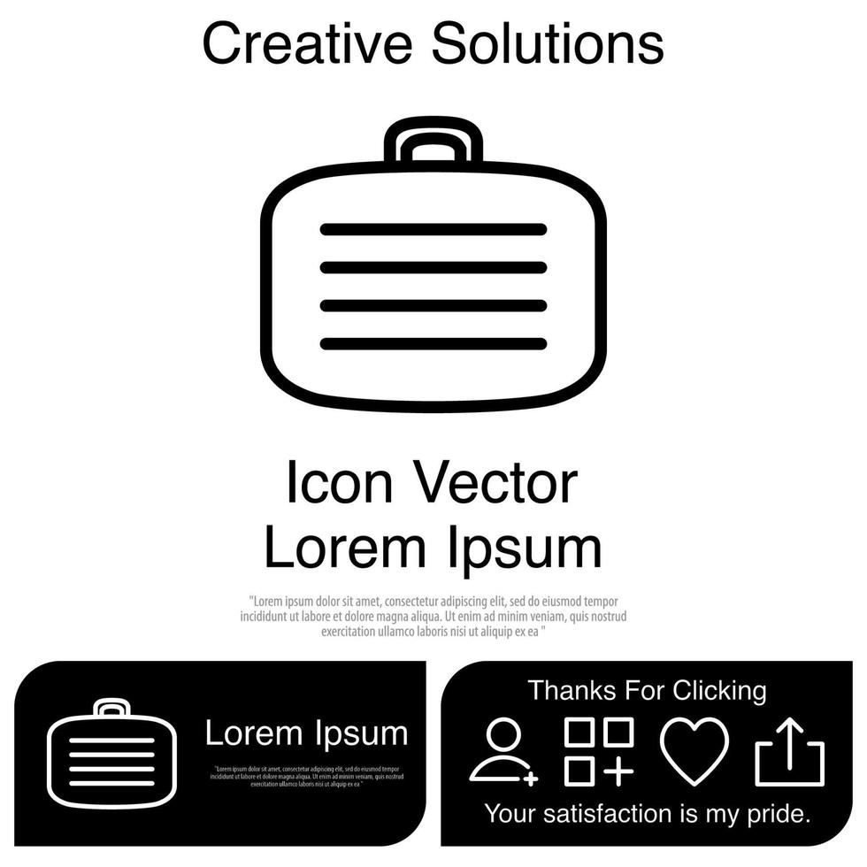 Travel Bag icon Vector EPS 10