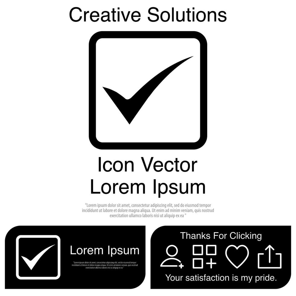 Tick icon Vector EPS 10