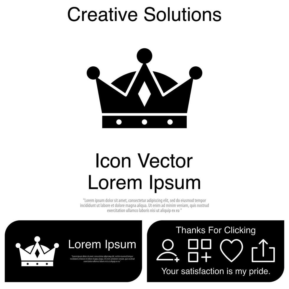 Crown Icon Vector EPS 10