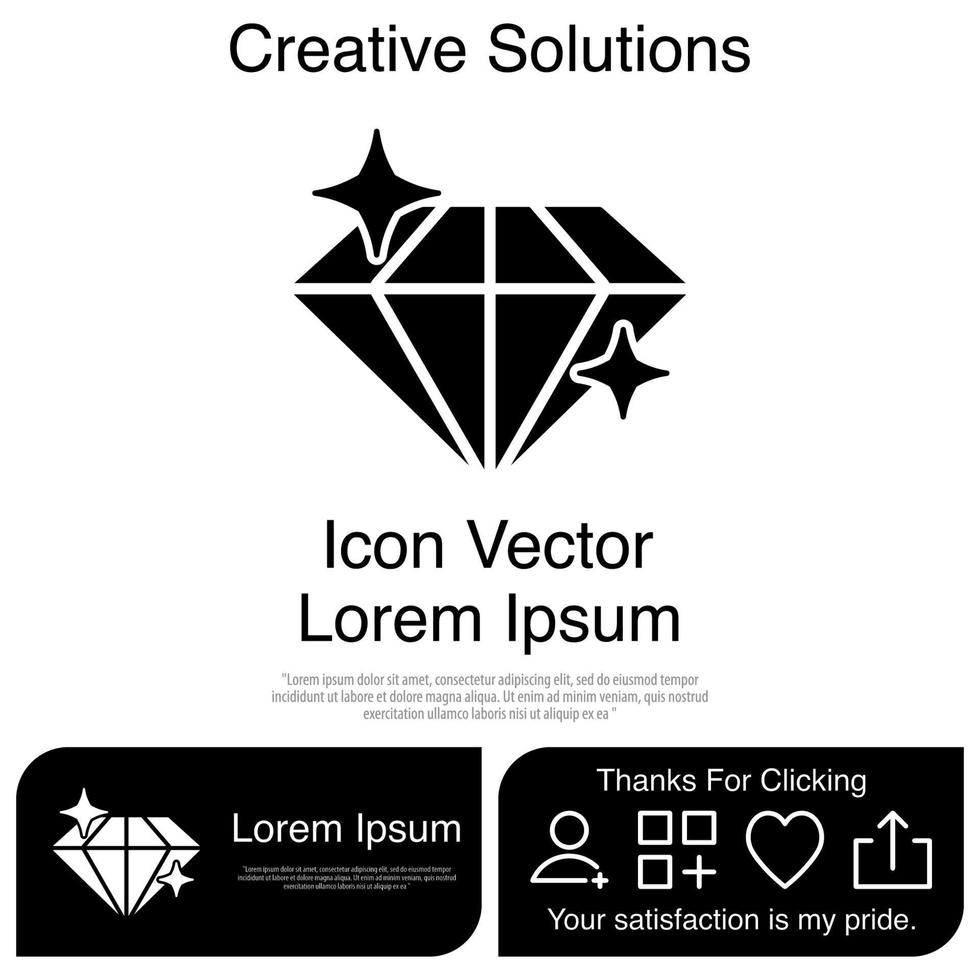 Diamond Icon Vector EPS 10