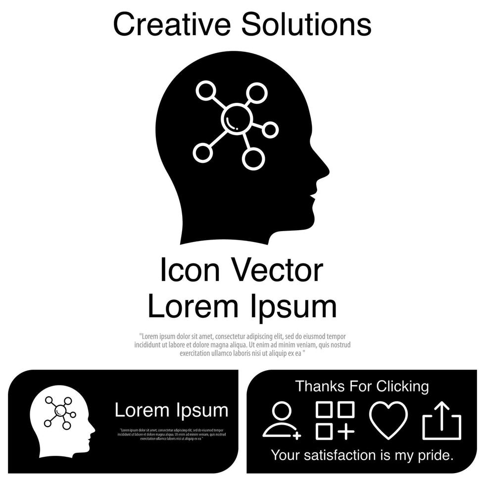 cabeza, icono, vector, eps, 10 vector