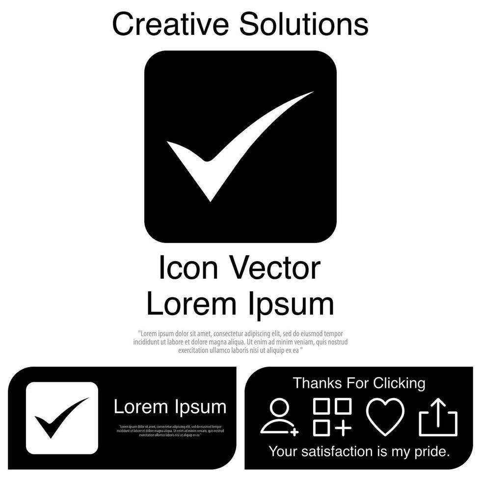 Tick icon Vector EPS 10