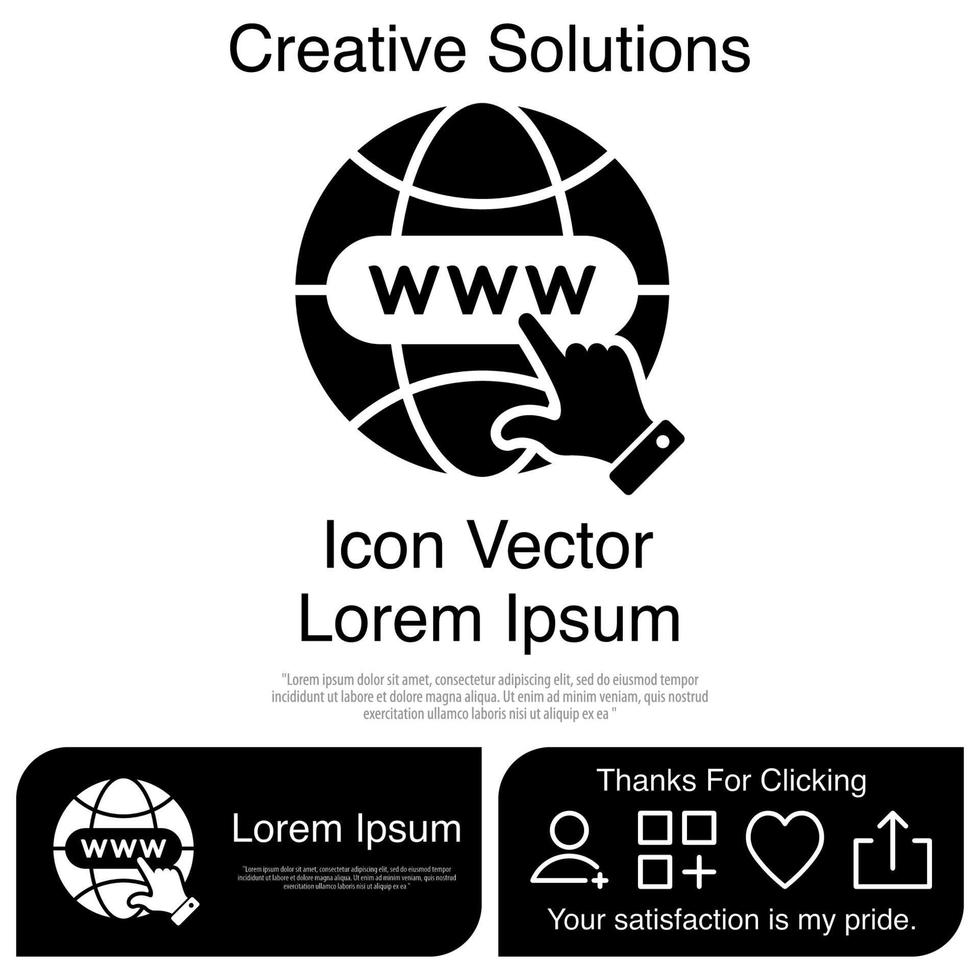 sitio web icono vector eps 10