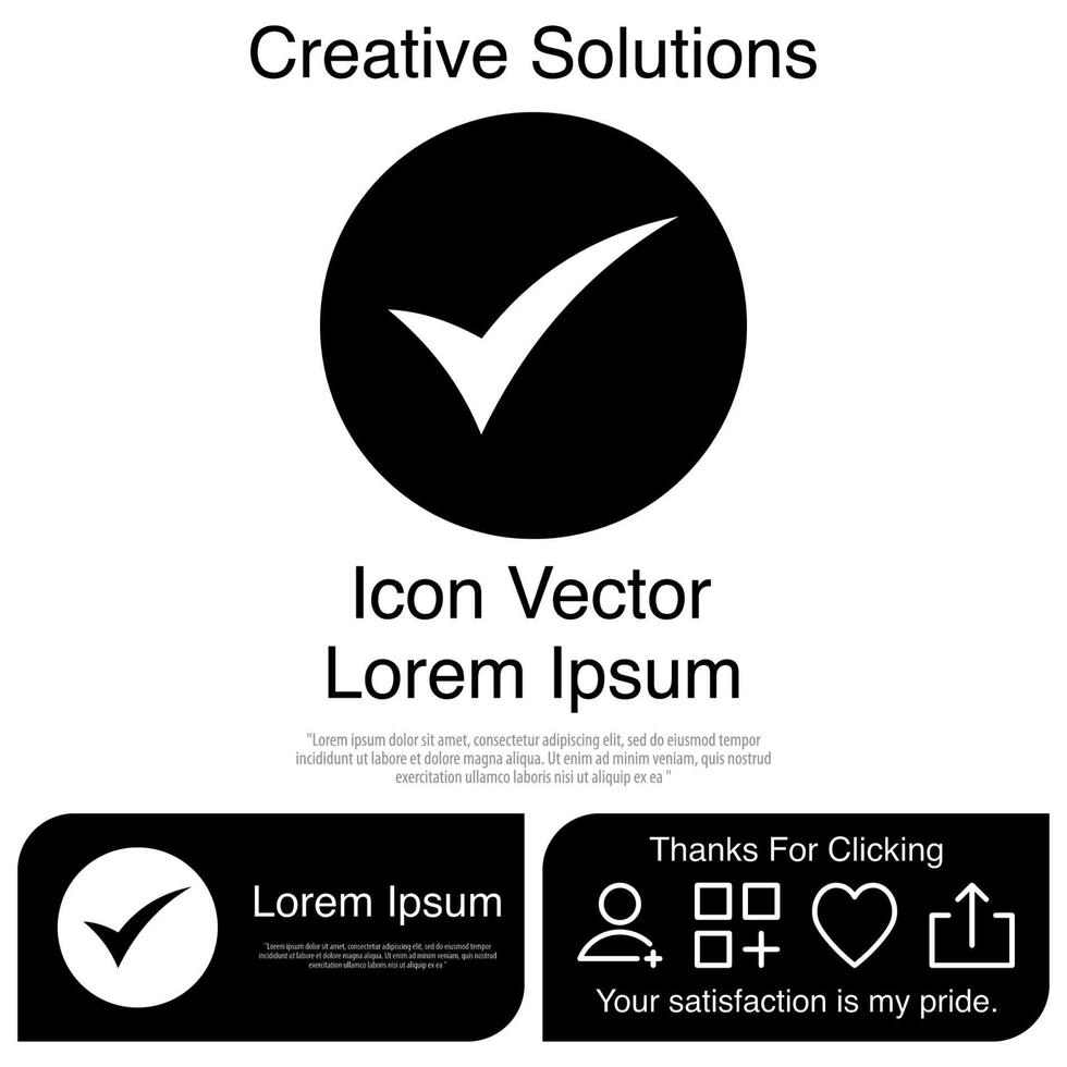 Tick icon Vector EPS 10