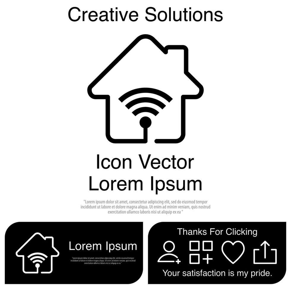 Home Wifi Vector EPS 10