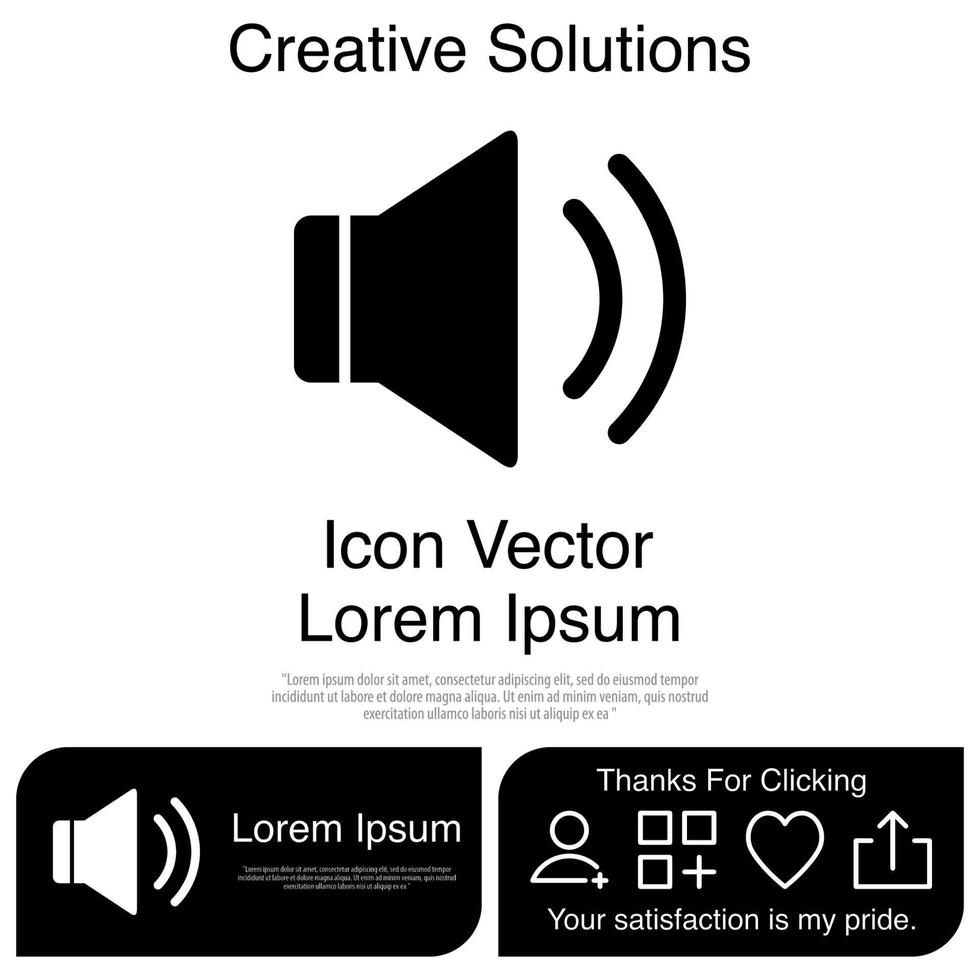 Sound Icon Vector EPS 10