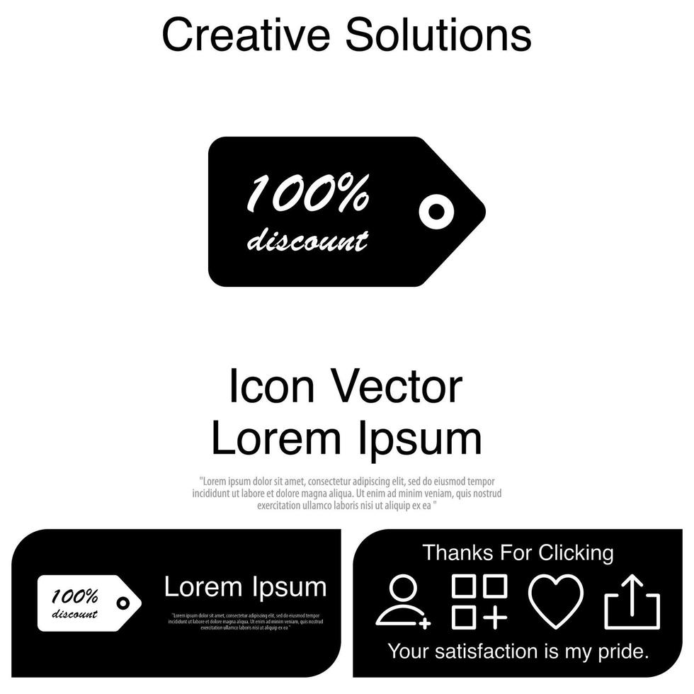 Discount Icon Vector EPS 10