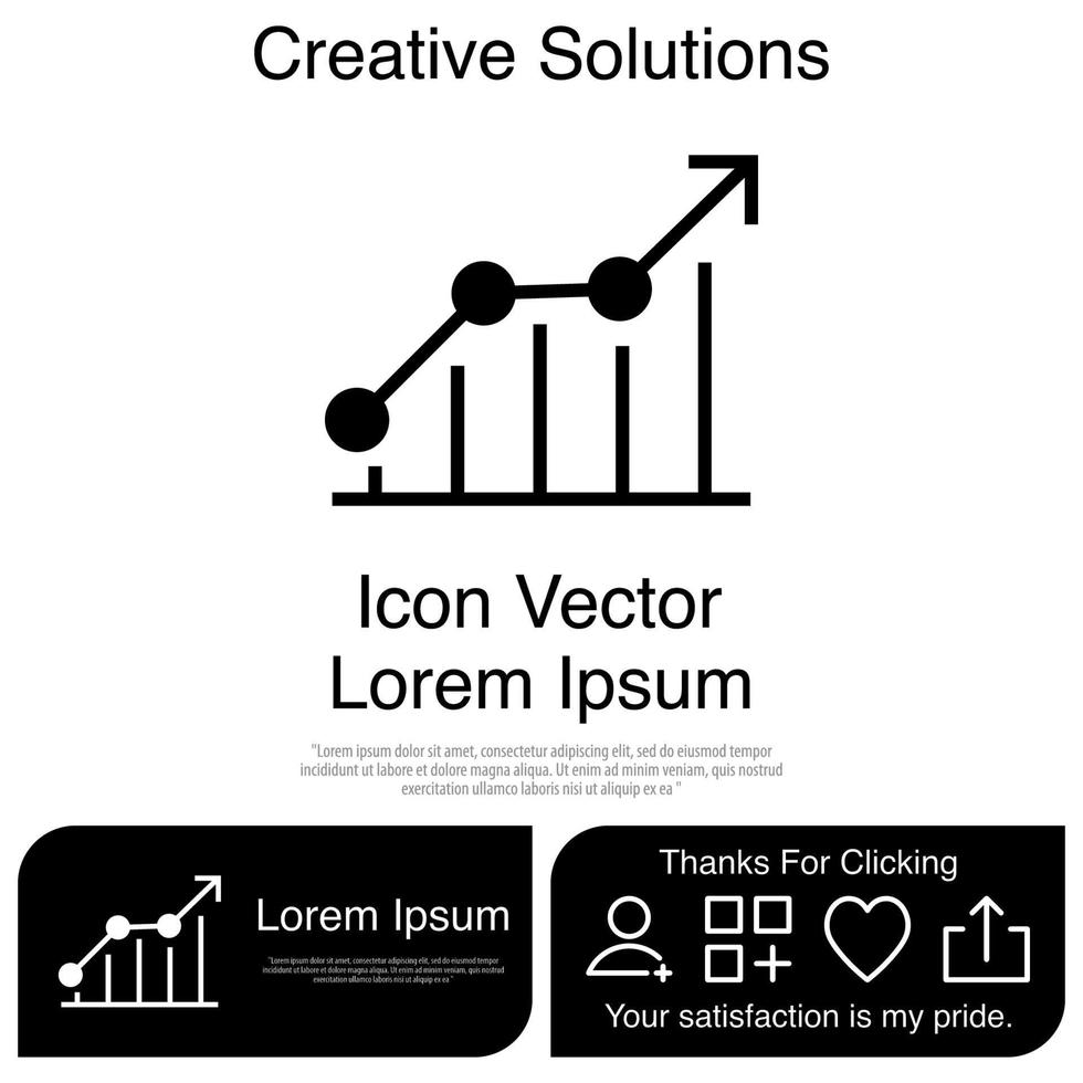 Graph Chart Icon Vector EPS 10