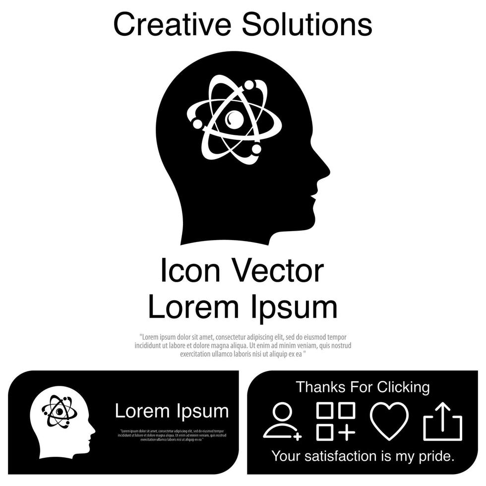 cabeza, icono, vector, eps, 10 vector