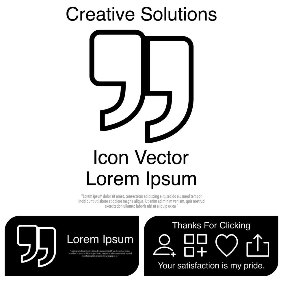 icono de cotización eps vectoriales 10 vector