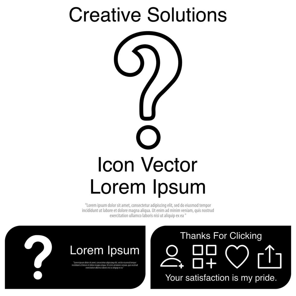 Question Mark Icon Vector EPS 10