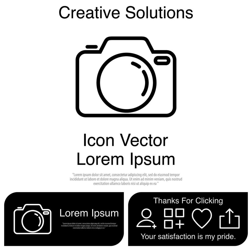 Camera Icon Vector EPS 10