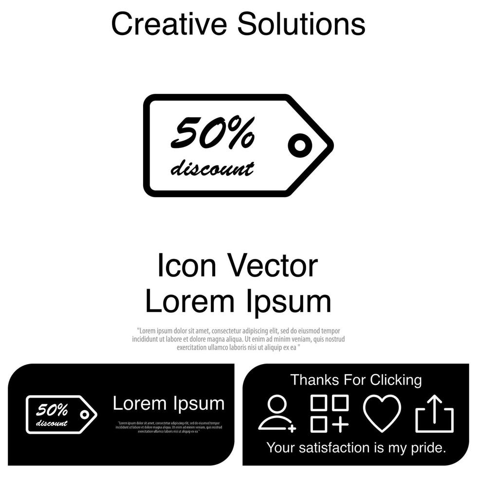 Discount Icon Vector EPS 10