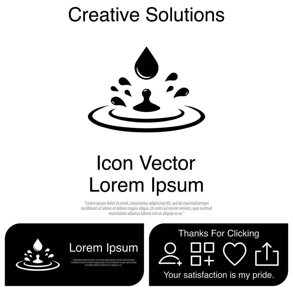 gota agua icono vector eps 10