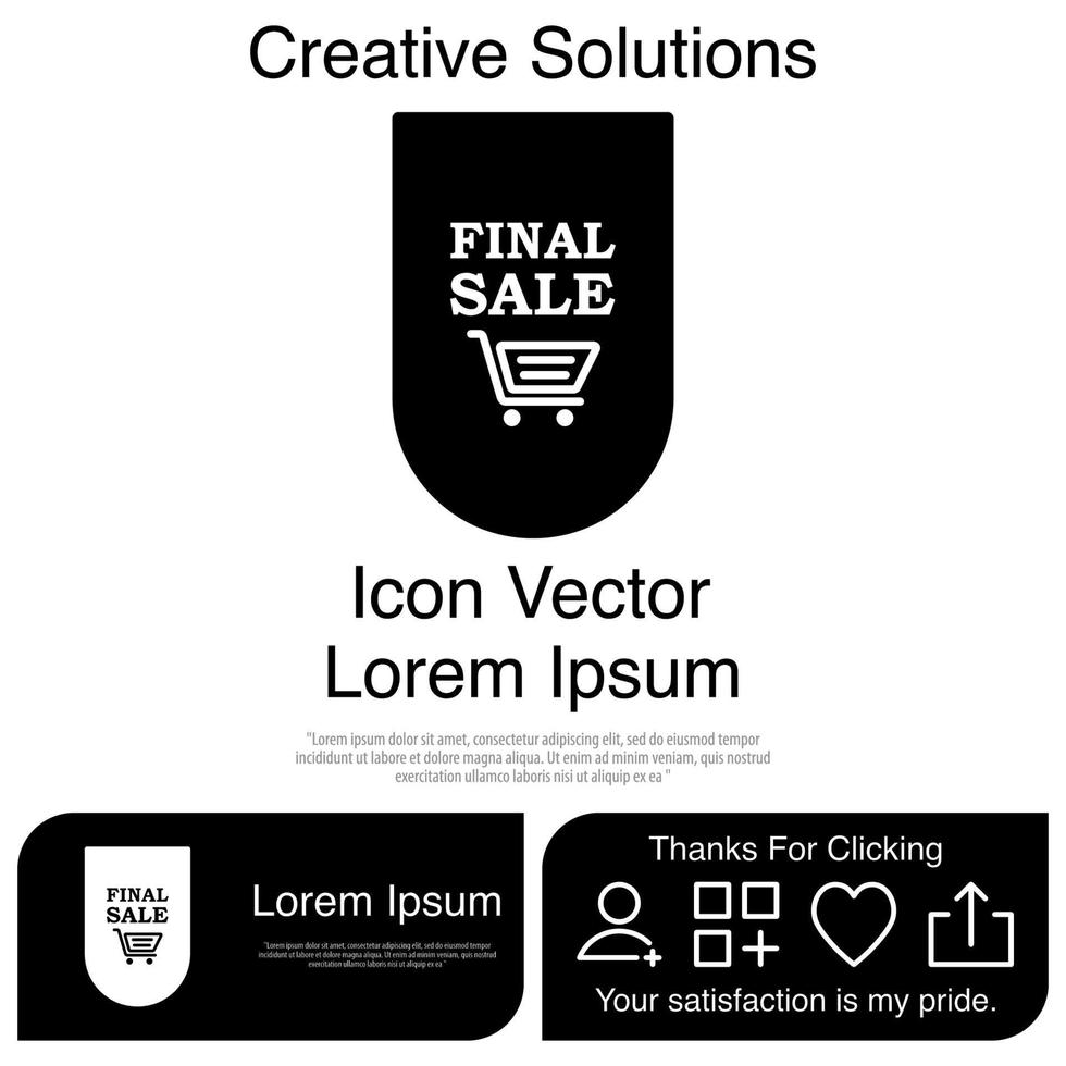 Final Sale Icon Vector EPS 10