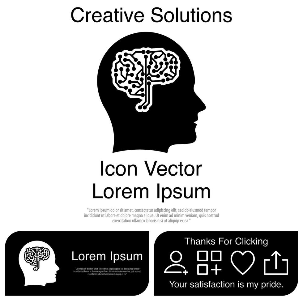 Head Icon Vector EPS 10