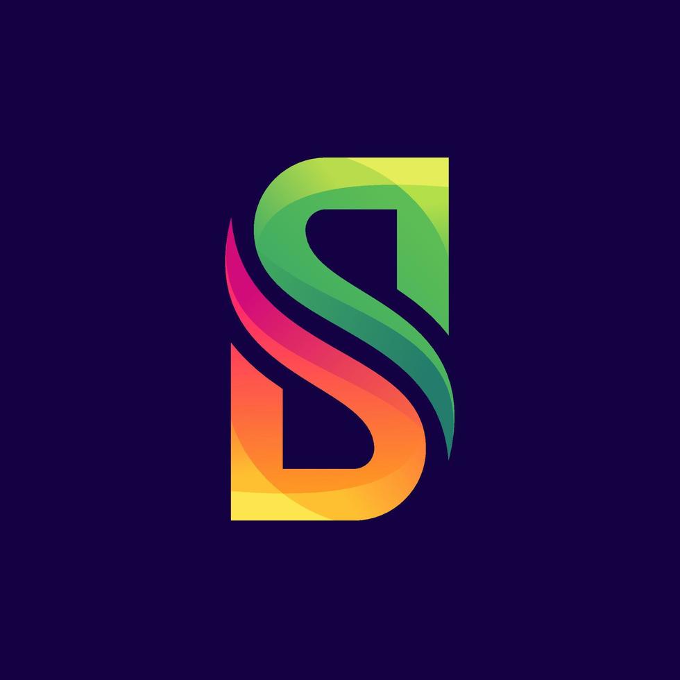 letter s logo template vector