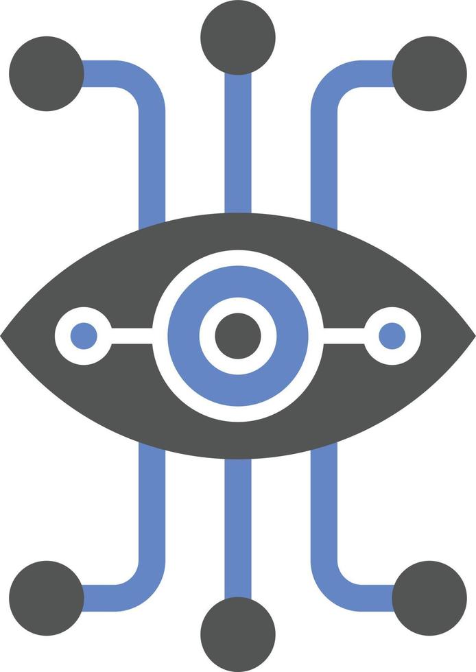 Bionic Eye Icon Style vector