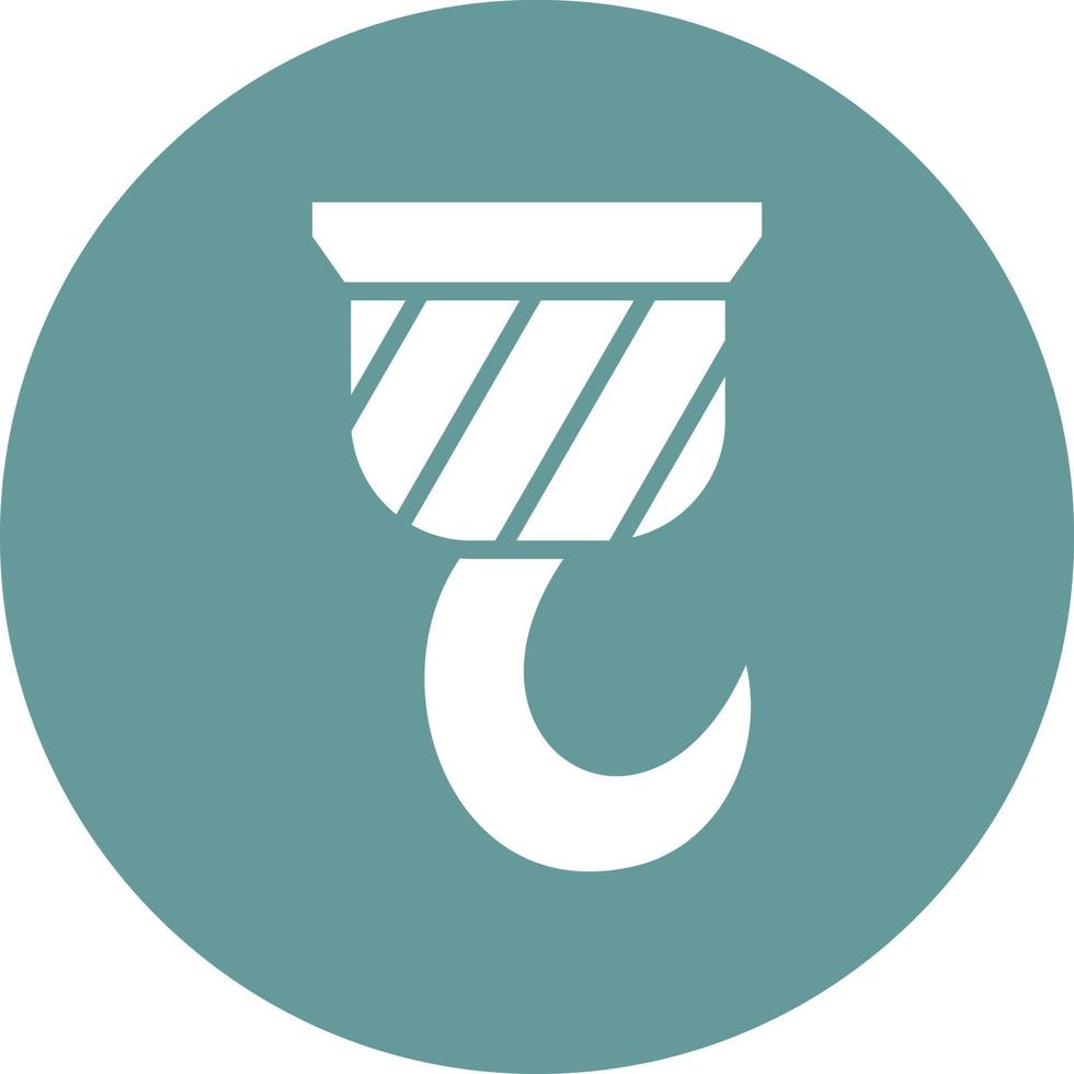 Crane Hook Icon Style vector