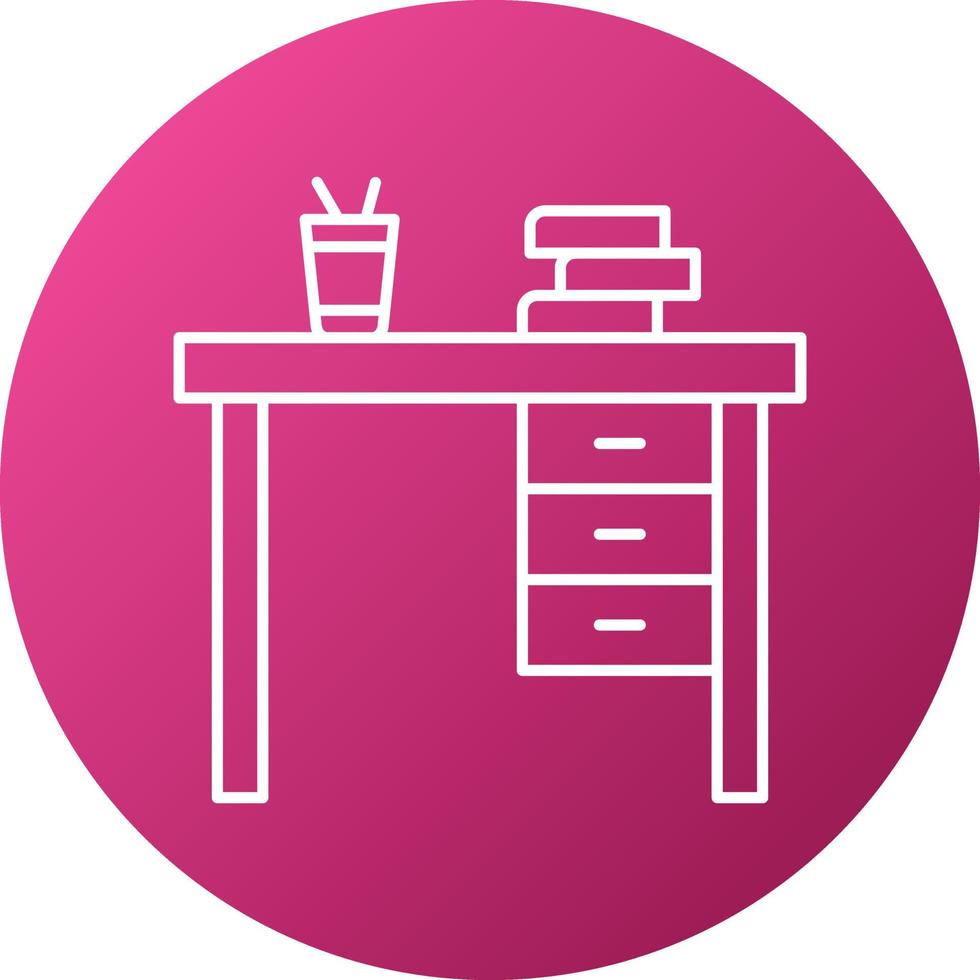 Desk Icon Style vector