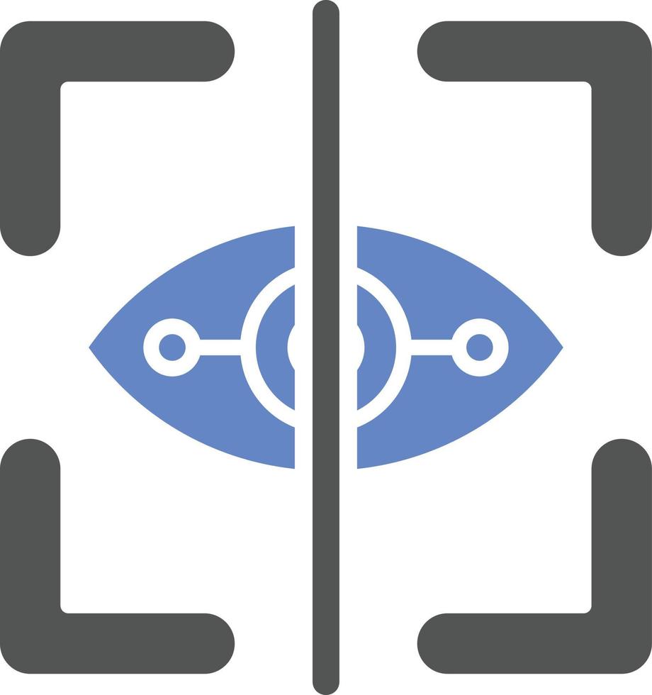 Eye Tracking Icon Style vector