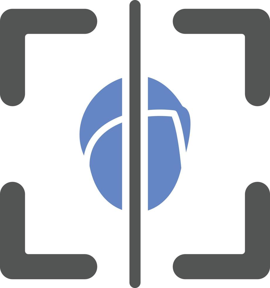 Face Scan Icon Style vector