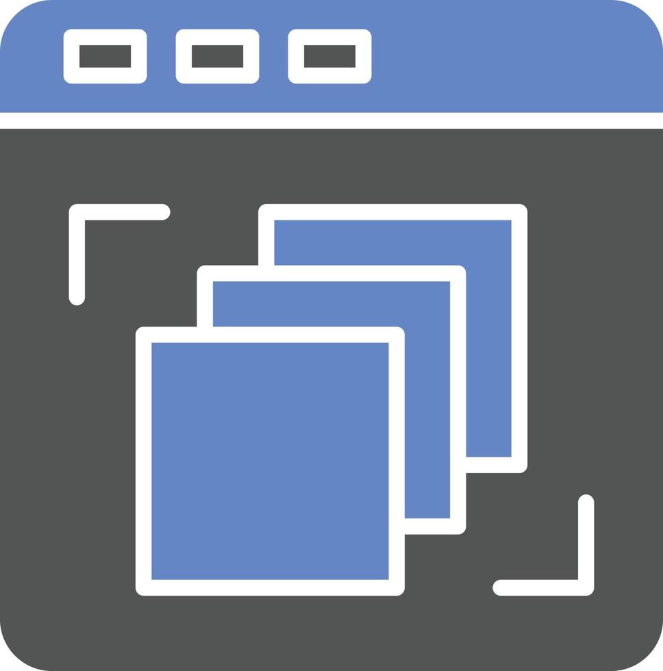Depth Perception Icon Style vector