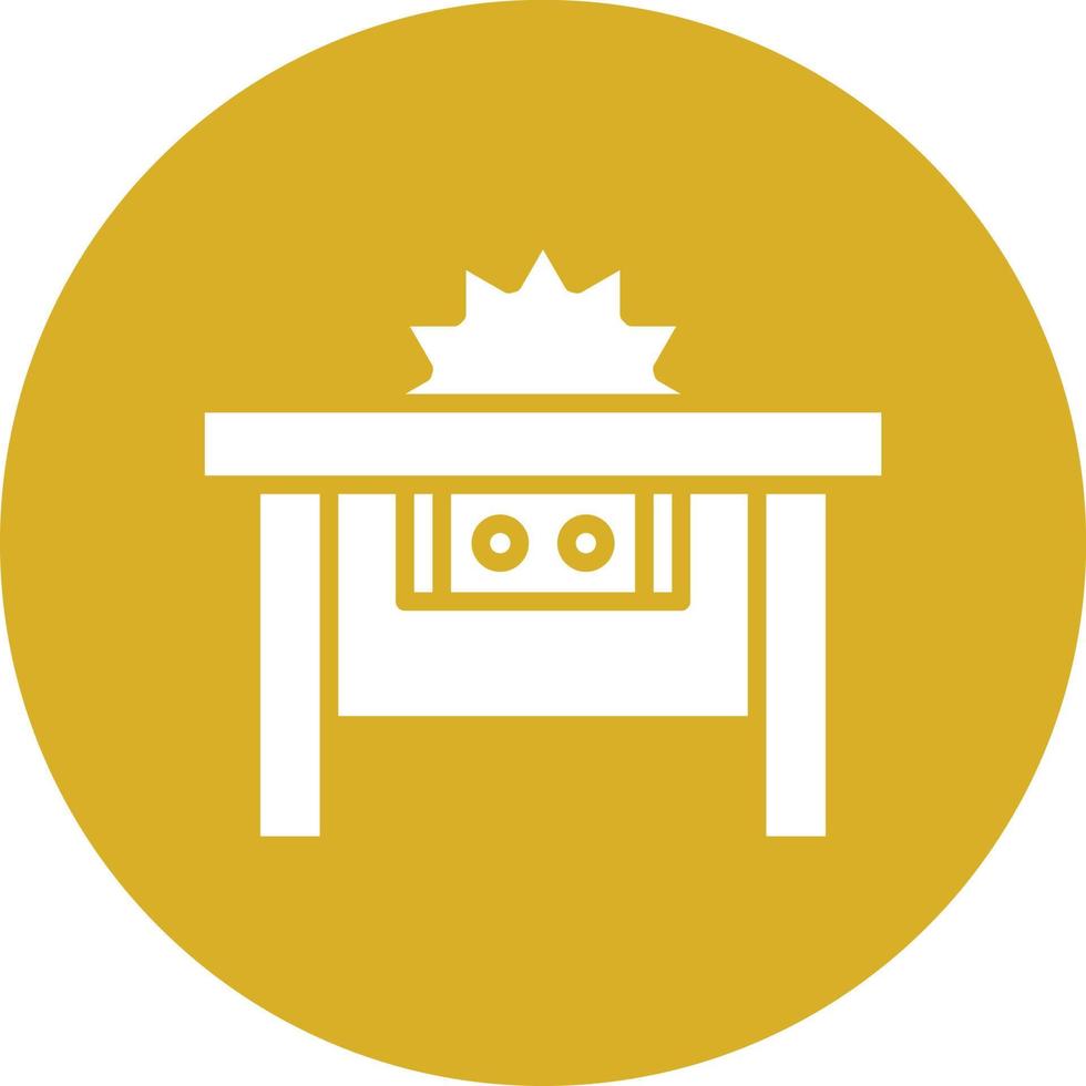 Table Saw Icon Style vector