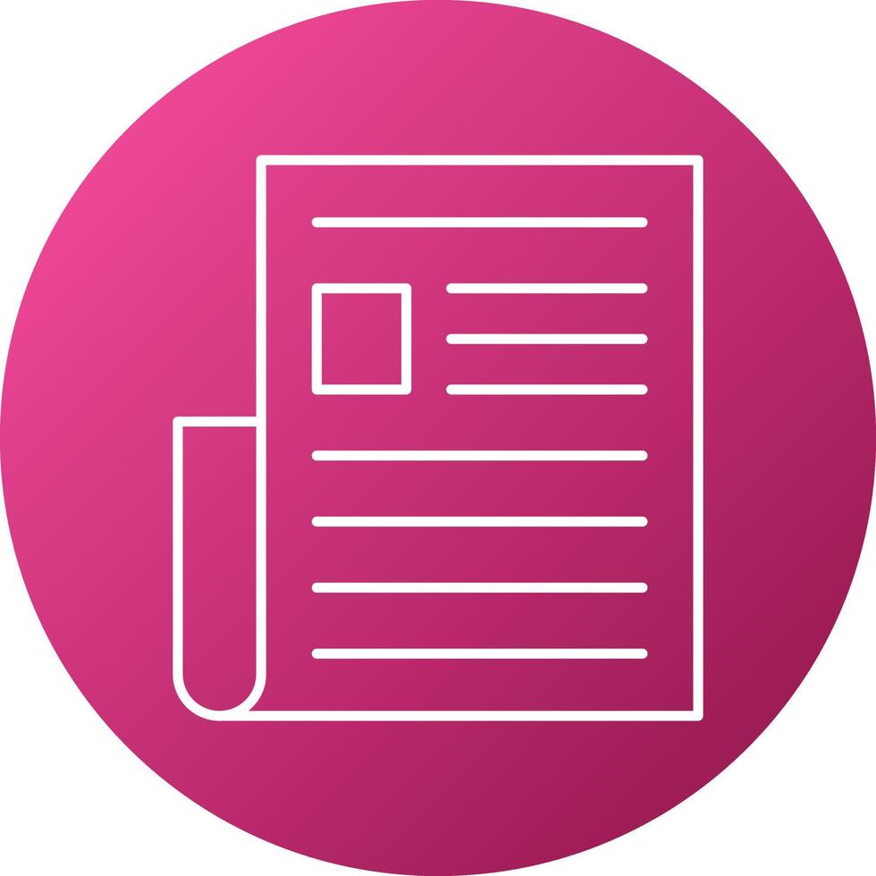 Newspaper Icon Style vector