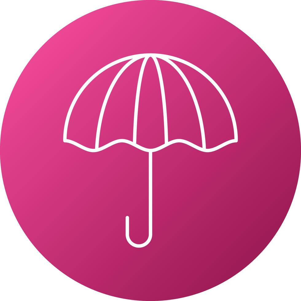 estilo de icono de paraguas vector
